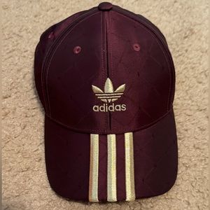 Adidas Burgundy and Gold Hat